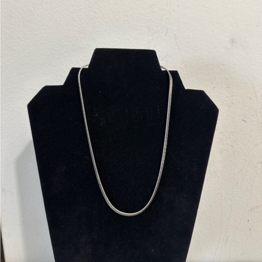 Classic Silver Rope Chain Necklace - Picture 2 of 4